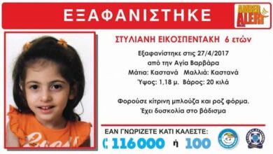 Χαϊδάρι Σήμερα Θρίλερ η εξαφάνιση 6χρονης στην Αγία Βαρβάρα - Στο Τμήμα Ανθρωποκτονιών ο πατέρας 3