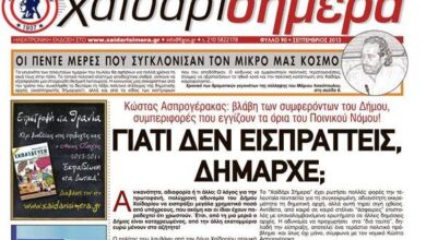 Χαϊδάρι Σήμερα Βόμβα: Αρχίζει η διερεύνηση μεγάλης ιδιοκτησίας στο Άνω Δάσος, για πιθανές οφειλές στον Δήμο