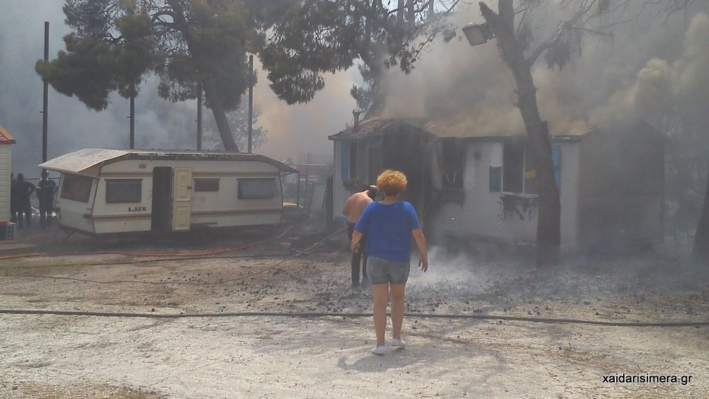 Πανικός στο Δαφνί - Πυρκαγιά στην Εθνική Οδό 3 Πανικός στο Δαφνί - Πυρκαγιά στην Εθνική Οδό 2