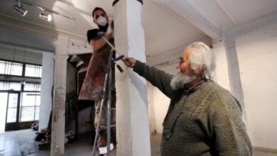 Χαϊδάρι Σήμερα Κώστας Λαλές, ετοιμάζοντας εικαστική έκθεση - φωτορεπορτάζ 10