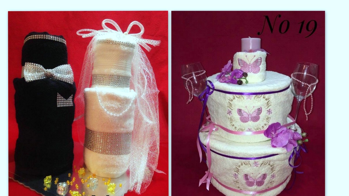 Εντυπωσιακές Συνθέσεις Δώρου με Πετσέτες - Σεντόνια - Κουβερτούλες 13