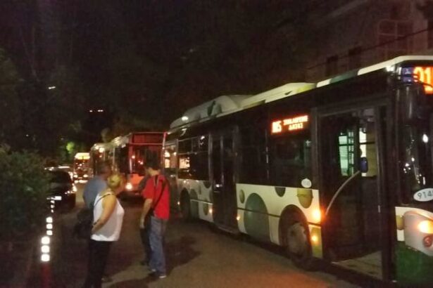 5 λεωφορεία, 45΄ αποκλεισμένα στο Δάσος - Απελπισία σε οδηγούς και επιβάτες 39