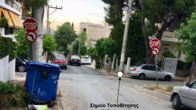 Τοποθέτηση καθρέφτη στη διασταύρωση Σωκράτους - Άνδρου 25