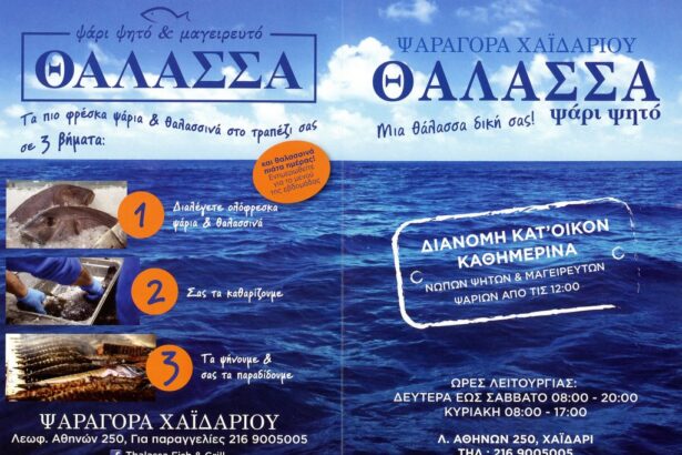 ΘΑΛΑΣΣΑ ΧΑΪΔΑΡΙΟΥ FISH&GRILL - Αυτό είναι το μενού τους 25