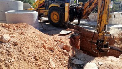 Επισκευή του δικτύου ακαθάρτων στο Άνω Δάσος 5