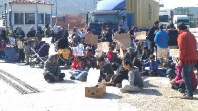 Διαμαρτυρία προσφύγων στον Σκαραμαγκά - Παρέμβαση του Δήμου Χαϊδαρίου 5