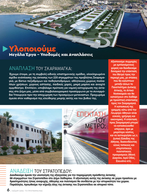 Χαϊδάρι Ξανά: Το πρόγραμμα για το μέλλον της πόλης 12 Χαϊδάρι Ξανά: Το πρόγραμμα για το μέλλον της πόλης 11