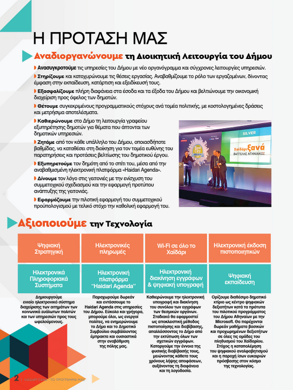 Χαϊδάρι Ξανά: Το πρόγραμμα για το μέλλον της πόλης 3