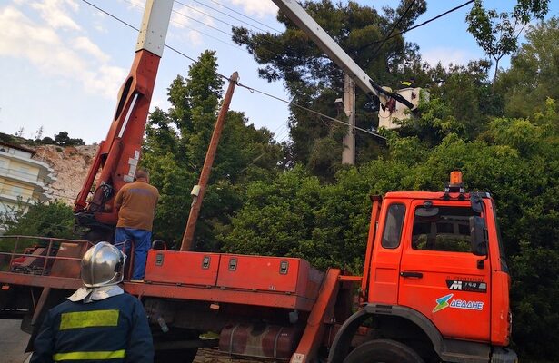 Πτώση πεύκου σε καλώδια - Ώρες χωρίς ρεύμα το Άνω Δάσος 27