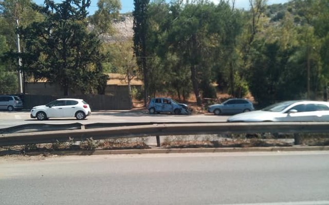 Εκτροπή νταλίκας στην Εθνική Οδό 5