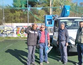 Αποκατάσταση φωτισμού στο γήπεδο δίπλα στο Αττικόν 41