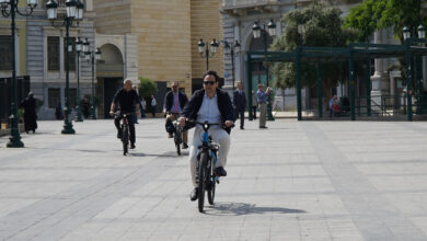 Ποδηλατικός περίπατος στο κέντρο της Αθήνας 1