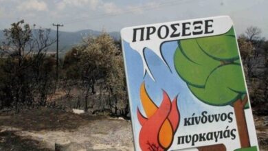 Πολύ υψηλός ο κίνδυνος πυρκαγιάς 1