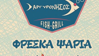 Νέο Menu "Αργυρόνησος" Θαλασσινά, ψητά & μαγειρευτά 169