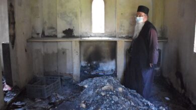 Η καταστροφική πυρκαγιά στα Γεράνεια έκαψε το μοναστήρι της Αγίας Παρασκευής - Βίντεο 27
