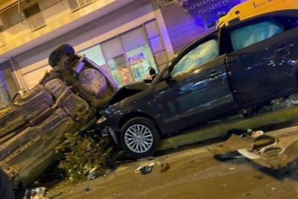 Σφοδρή σύγκρουση στη Λ. Θηβών - Χαροπαλεύει 21χρονος αστυνομικός 27