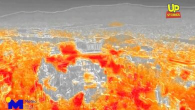 Η Αθήνα φλέγεται - Πάνω από 60 βαθμούς Κελσίου σε άσφαλτο και στέγες 47