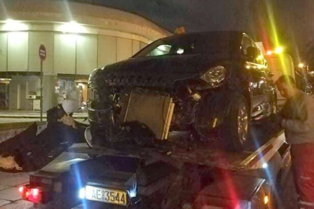 Σύγκρουση λεωφορείου με ΙΧ χτές το βράδυ 19