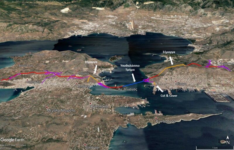 Πώς θα συνδέεται η υποθαλάσσια ζεύξη Πέραμα - Σαλαμίνα με τη Λεωφόρο Σχιστού 1