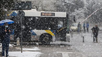 Κακοκαιρία - χιόνια: Αποσύρονται τα λεωφορεία 7
