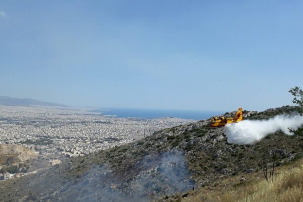 Εντυπωσιακές εικόνες από τη μάχη με τις φλόγες στο όρος Αιγάλεω 27