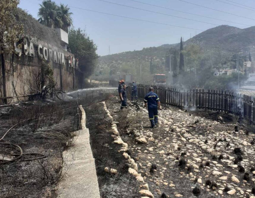 Σβήστηκε η φωτιά που πέρασε πάνω από την αρχαία Ιερά Οδό 2 Σβήστηκε η φωτιά που πέρασε πάνω από την αρχαία Ιερά Οδό 1