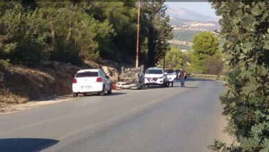 Τροχαίο στον δρόμο προς το Σχιστό Κορυδαλλού 5