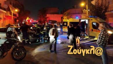 Σοβαρό τροχαίο με εγκλωβισμό στο Περιστέρι - Τράκαρε και ο διασώστης του ΕΚΑΒ 19