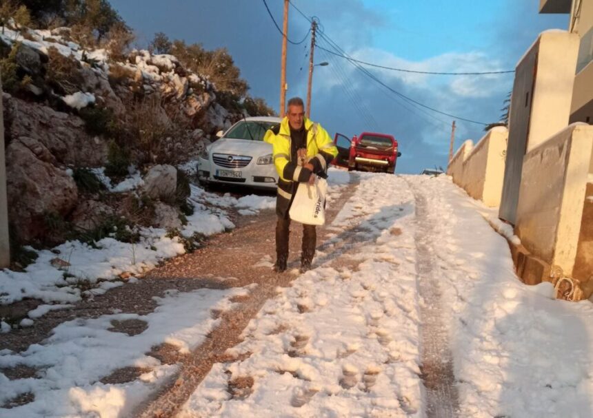 Αλάτι με τα χέρια σε δρόμο στο Άνω Δάσος! 1