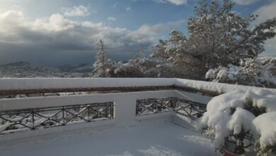 Τσικνοπέμπτη με χιόνια στην Αττική 35