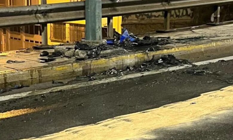 Κλειστή η Πέτρου Ράλλη μετά από τροχαίο 2 Κλειστή η Πέτρου Ράλλη μετά από τροχαίο 1