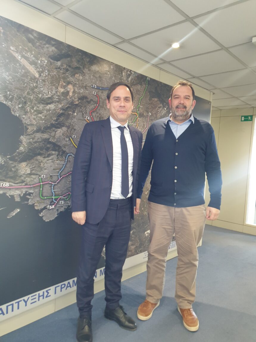 Συνάντηση του Δημάρχου με τον Διευθύνοντα Σύμβουλο της ΑΤΤΙΚΟ ΜΕΤΡΟ κ. Ν. Κουρέτα 1