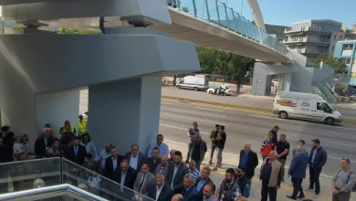 πεζογέφυρα της Λ. Αθηνών