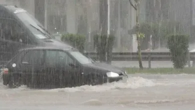 Λεωφόρος Αθηνών βροχή