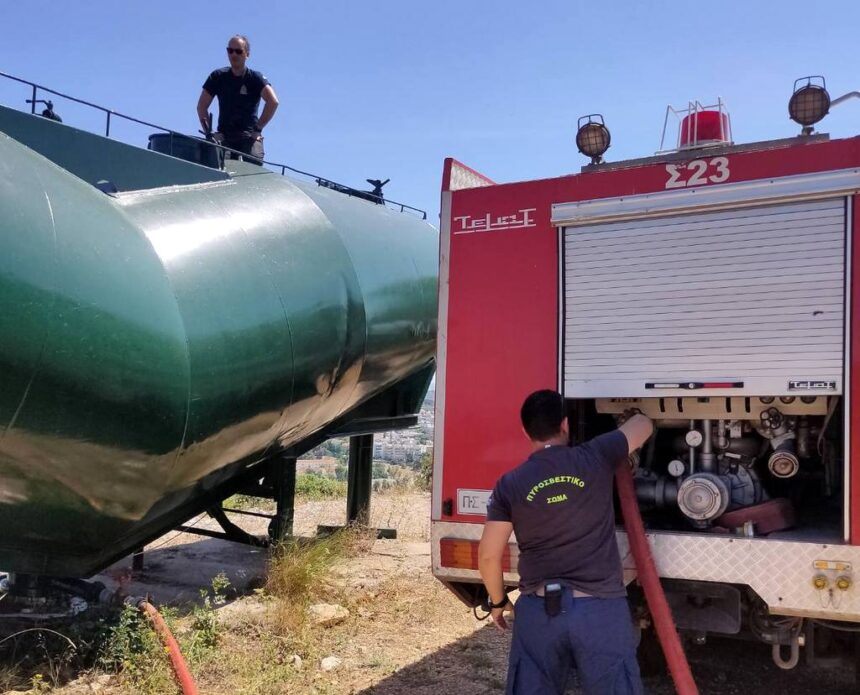 Και τρίτη τεράστια δεξαμενή πυρόσβεσης στον Διομήδειο Κήπο 1