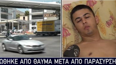 Μιλάει ο 20χρονος που σώθηκε από θαύμα κάτω από ρόδες νταλίκας στο Παλατάκι 18