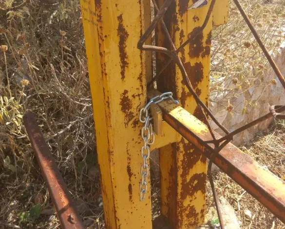 Έκοψαν τρεις φορές το λουκέτο της μπάρας του δασικού δρόμου στο Άνω Δάσος 2 Έκοψαν τρεις φορές το λουκέτο της μπάρας του δασικού δρόμου στο Άνω Δάσος 1