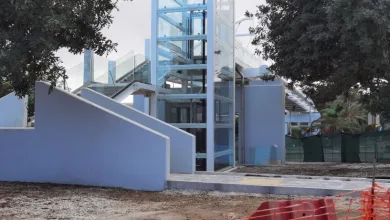 Τελευταίες πινελιές στην πεζογέφυρα της Λεωφόρου Αθηνών στο Παλατάκι 12