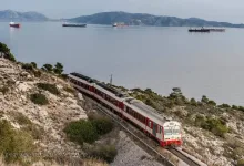 γραμμή προαστιακού στο Θριάσιο