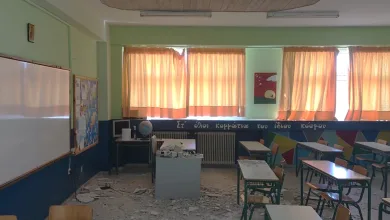 Αιγάλεω: Κατέρρευσε οροφή σε σχολική τάξη – Από θαύμα γλίτωσαν μαθητές και εκπαιδευτικοί 40