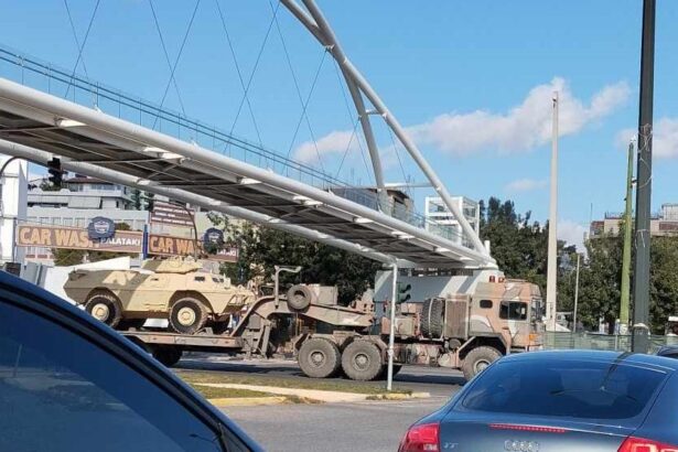 Τεράστιο κομβόι Guardian στη Λεωφόρο Αθηνών 3