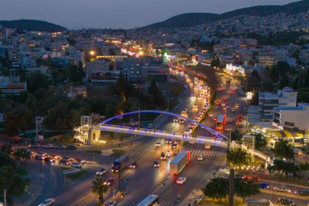 Εντυπωσιακό βίντεο από ψηλά: Εγκαίνια Πεζογέφυρας Παλατάκι Χαϊδαρίου_4k 19