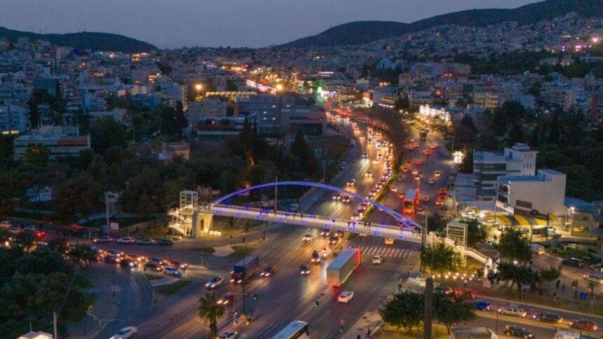 Εντυπωσιακό βίντεο από ψηλά: Εγκαίνια Πεζογέφυρας Παλατάκι Χαϊδαρίου_4k 1