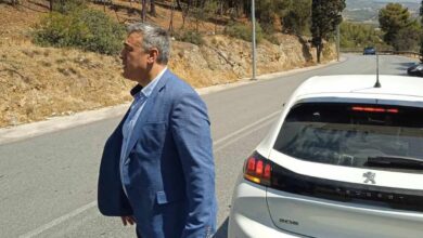 Επιθεώρηση στο έργο φωτισμού του Μικρού Σχιστού 50