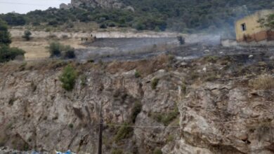 Συναγερμός για πυρκαγιά στους πρόποδες του Ποικίλου - Πτήση ελικοπτέρου 41