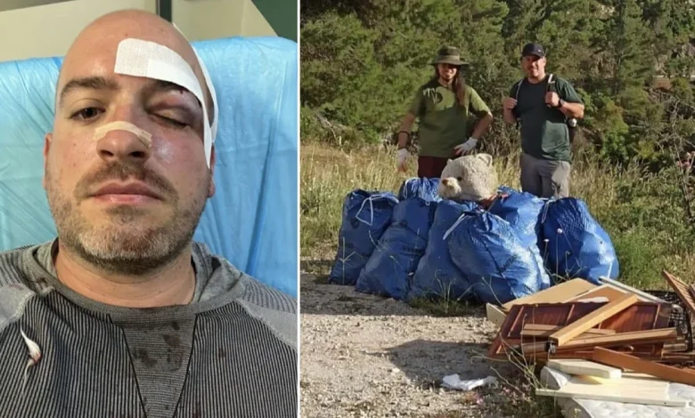 Στο Αττικόν εθελοντές που μαχαιρώθηκαν από άγνωστους ενώ καθάριζαν την Πάρνθηθα 2 Στο Αττικόν εθελοντές που μαχαιρώθηκαν από άγνωστους ενώ καθάριζαν την Πάρνθηθα 1