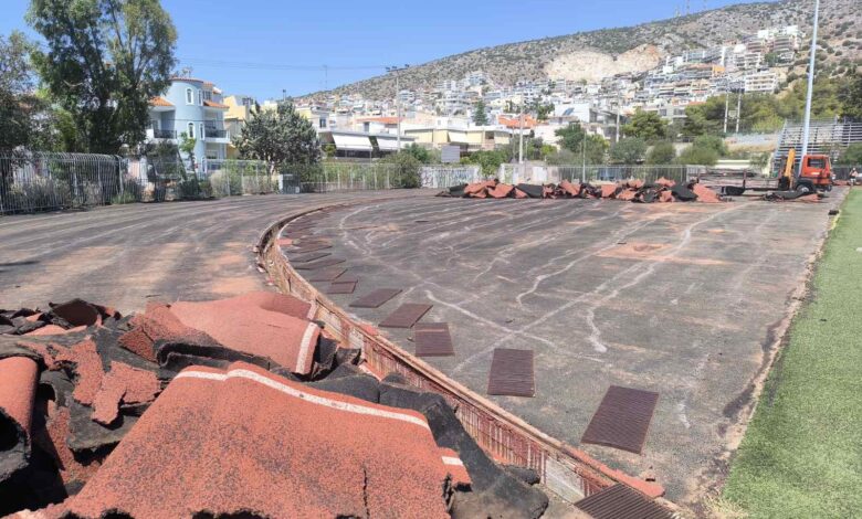 Καιρός ήταν! Νεο ταρτάν στο στάδιο Δάσους Χαϊδαρίου 2 Καιρός ήταν! Νεο ταρτάν στο στάδιο Δάσους Χαϊδαρίου 1