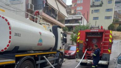 Πυρκαγιά από κεραυνό στο Σχιστό 1