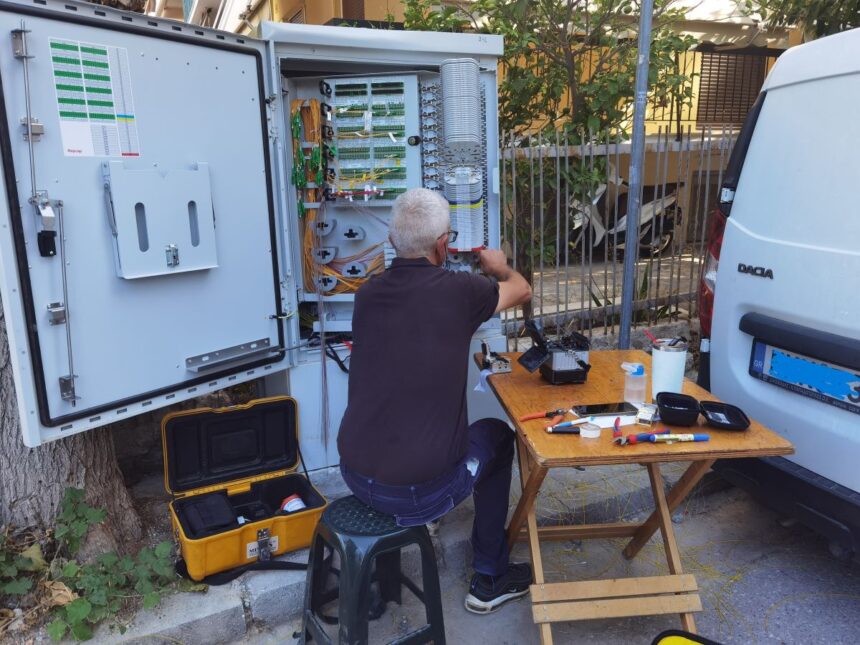 Σε εξέλιξη η ανάπτυξη οπτικής ίνας στο κεντρικό Χαϊδάρι 1