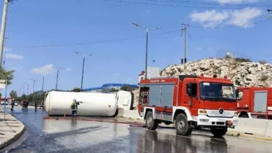 Ανατροπή βυτιοφόρου με υγραέριο στο Σχιστό και διακοπή κυκλοφορίας 10